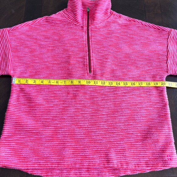 Sweaty Betty Rest Up Half Zip Pullover Sweatshirt Tulip Red Womens Size 6 - Picture 10 of 11